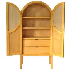 Rattan Round Cupboard Rattan Weaving
