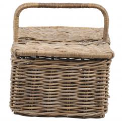 Rattan Basket Wicker Rattan Storage Basket for Picnic