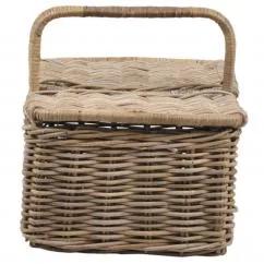 Rattan Basket Wicker Rattan Storage Basket for Picnic