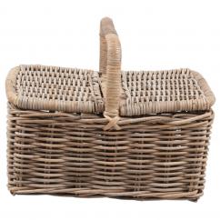 Rattan Basket Wicker Rattan Storage Basket for Picnic