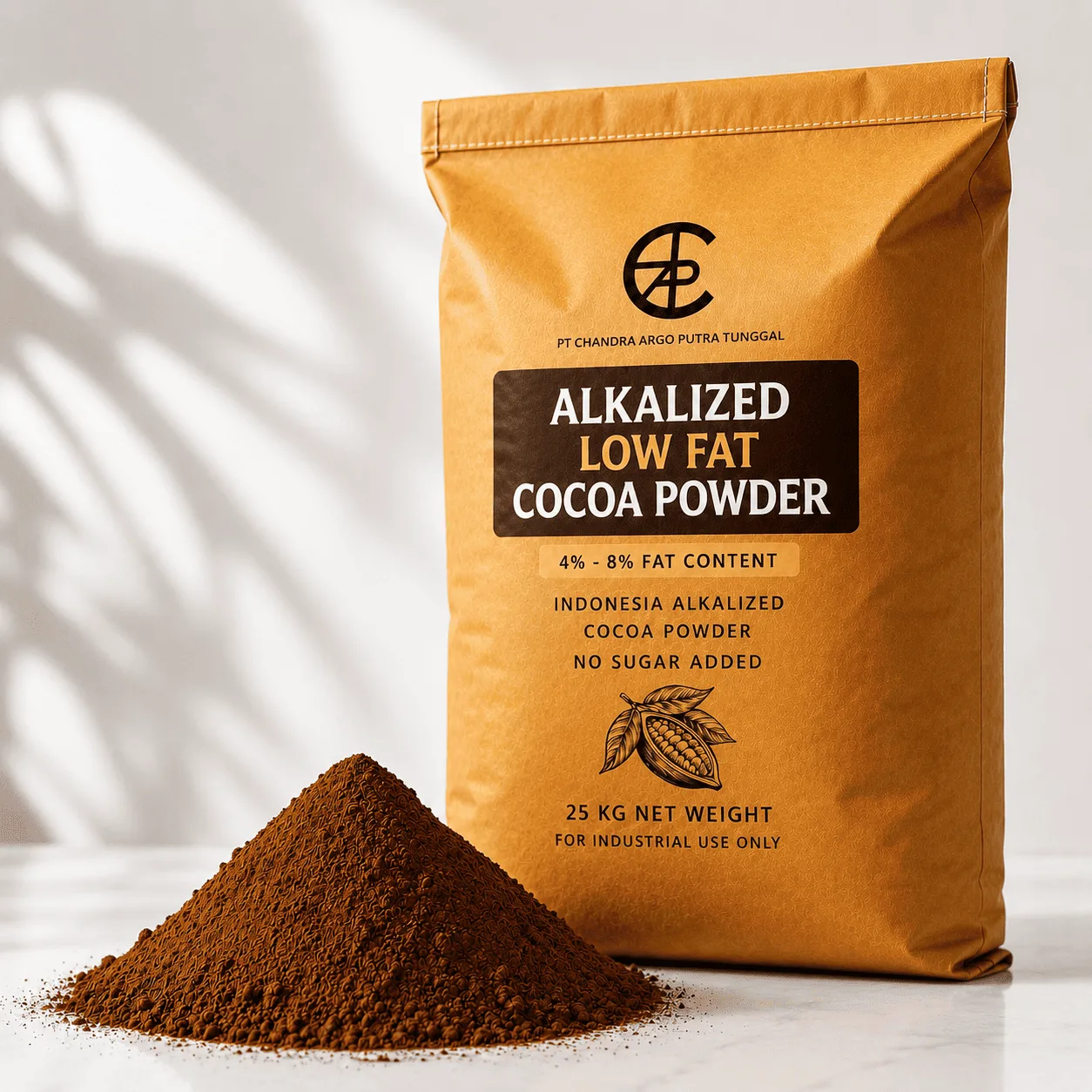 Alkalized Low Fat Cocoa Powder - ISO Halal HACCP - Bulk Supply for Manufacturers