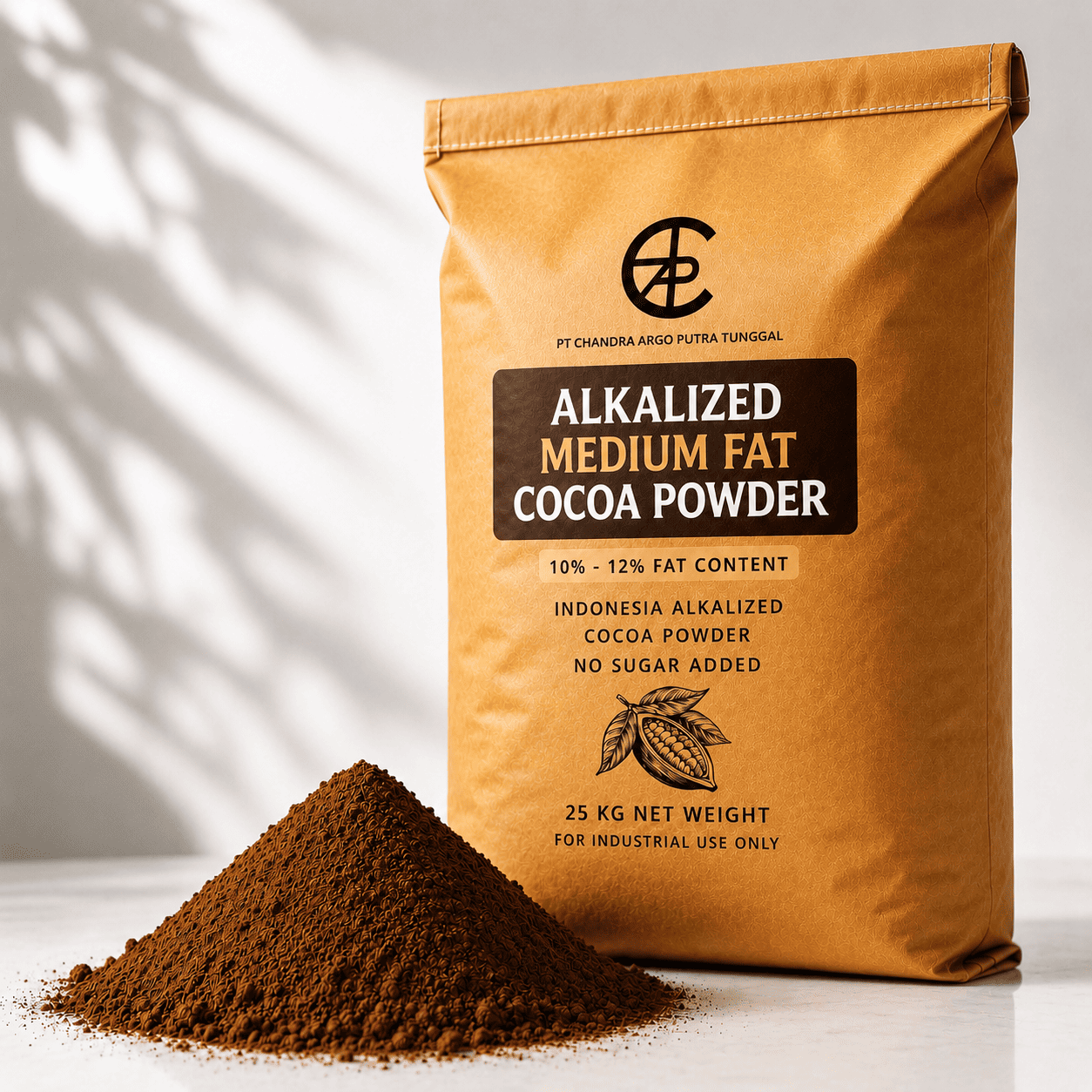 Alkalized Medium Fat Cocoa Powder - FSSC Halal Kosher - Bulk Supply for Manufacturers 