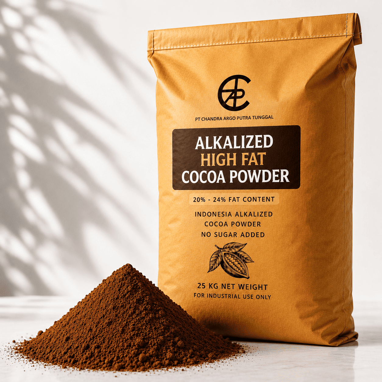 Alkalized High Fat Cocoa Powder - FSSC Halal Kosher - Bulk Supply for Manufacturers 