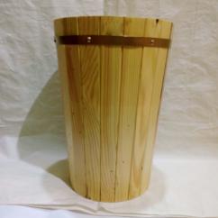 Wood Vase Cover for Plants-Round 2440-Handicraft